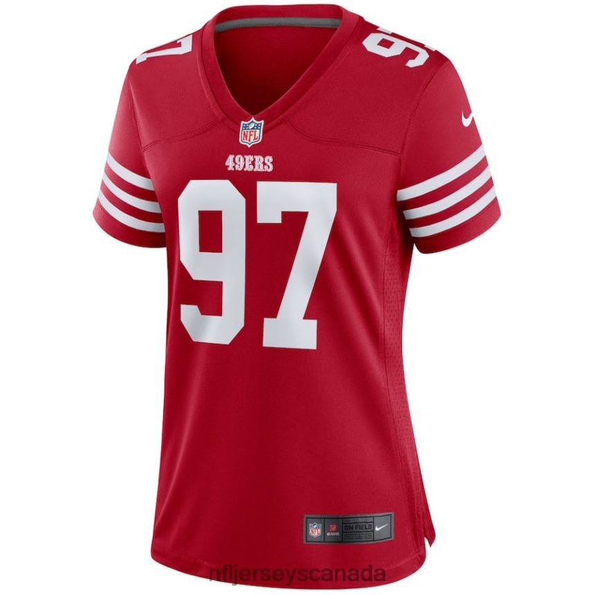 Women San Francisco 49ers Nick Bosa Nike Scarlet Player Game Jersey Clothing NFL TBXFR6125