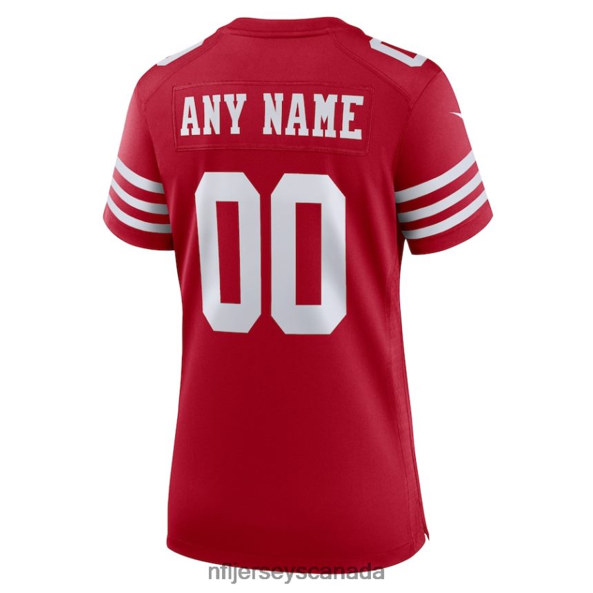Women San Francisco 49ers Nike Scarlet Game Custom Jersey Clothing NFL TBXFR6407