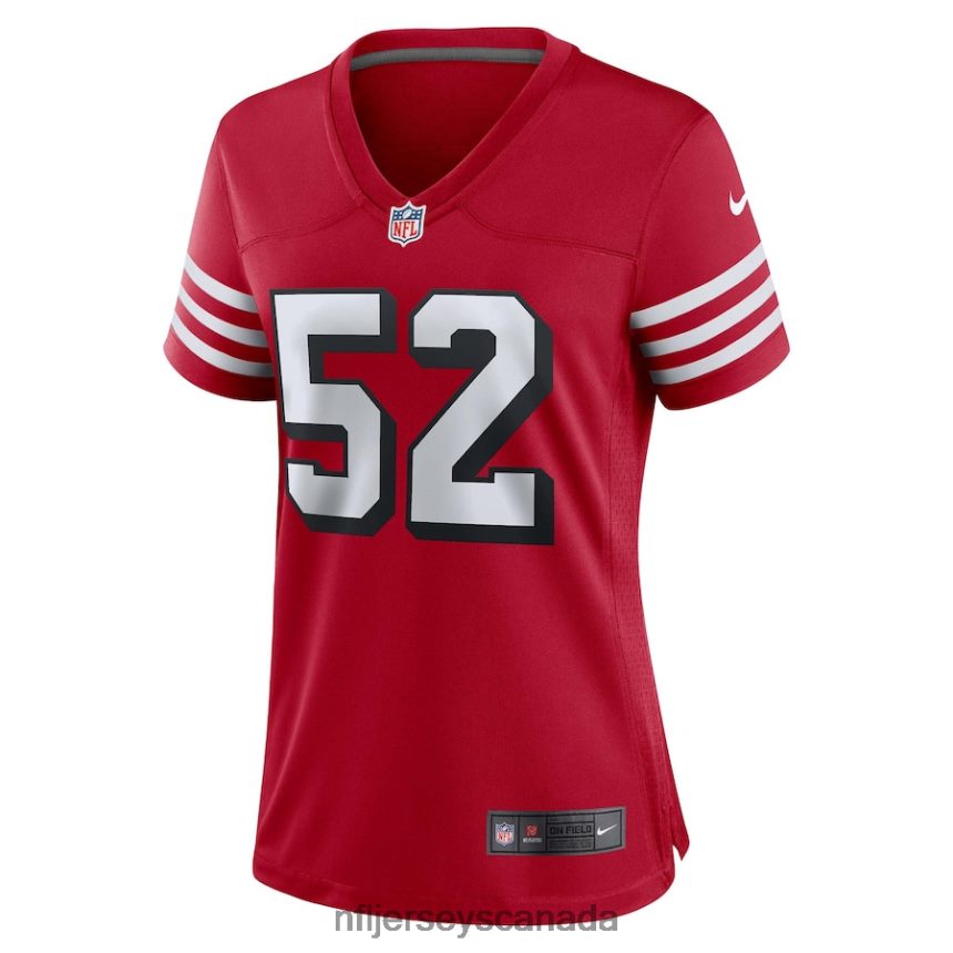 Women San Francisco 49ers Patrick Willis Nike Scarlet Alternate Game Jersey Clothing NFL TBXFR63529