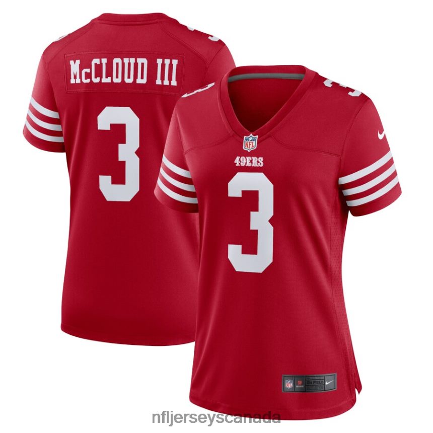 Women San Francisco 49ers Ray Ray McCloud Nike Scarlet Game Jersey Clothing NFL TBXFR63422