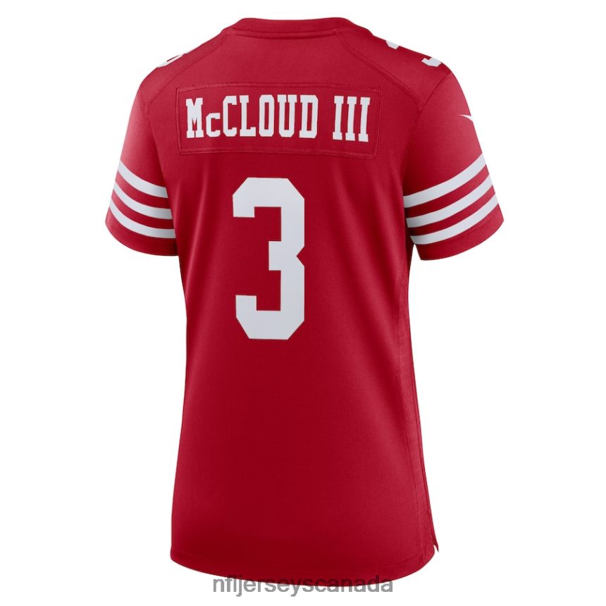 Women San Francisco 49ers Ray Ray McCloud Nike Scarlet Game Jersey Clothing NFL TBXFR63422