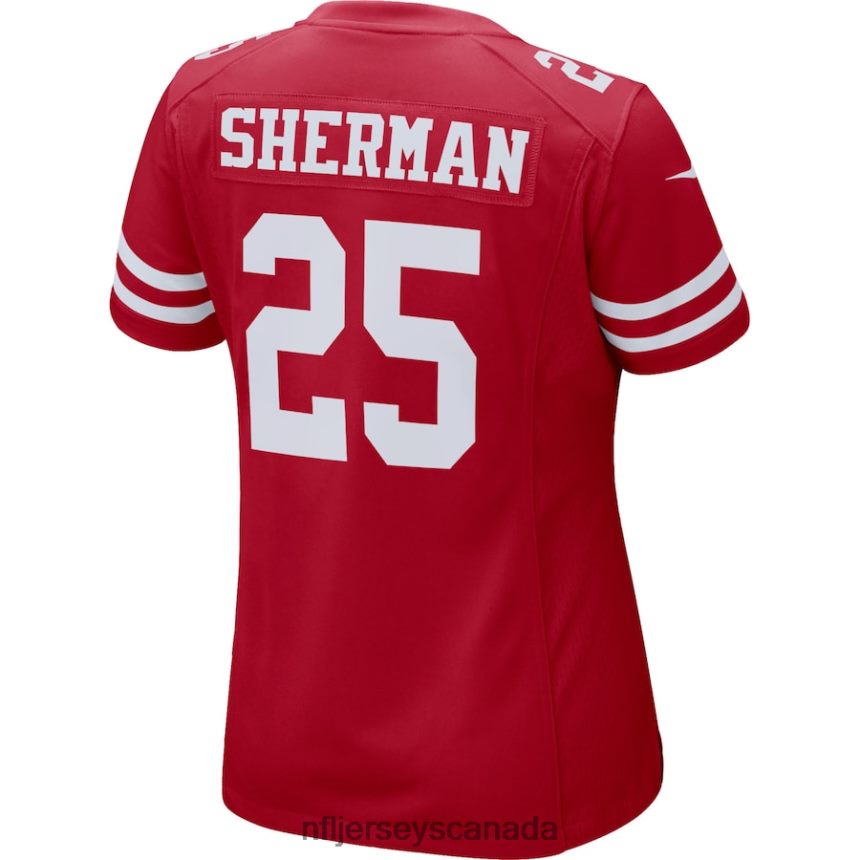 Women San Francisco 49ers Richard Sherman Nike Scarlet Game Player Jersey Clothing NFL TBXFR61331
