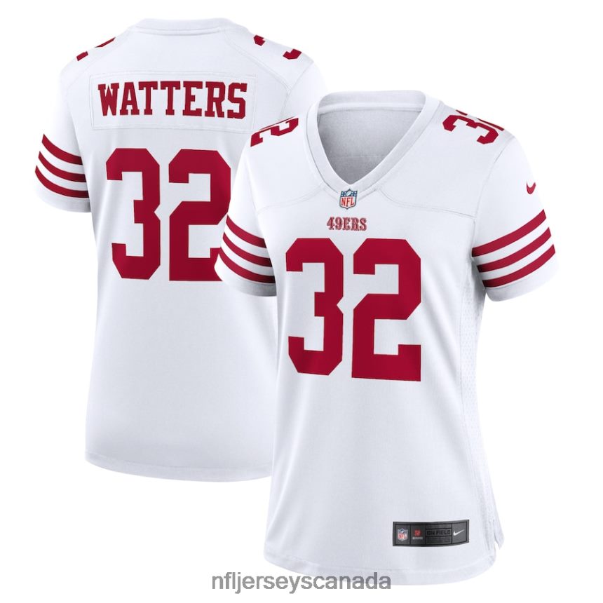 Women San Francisco 49ers Ricky Watters Nike White Retired Player Game Jersey Clothing NFL TBXFR66987