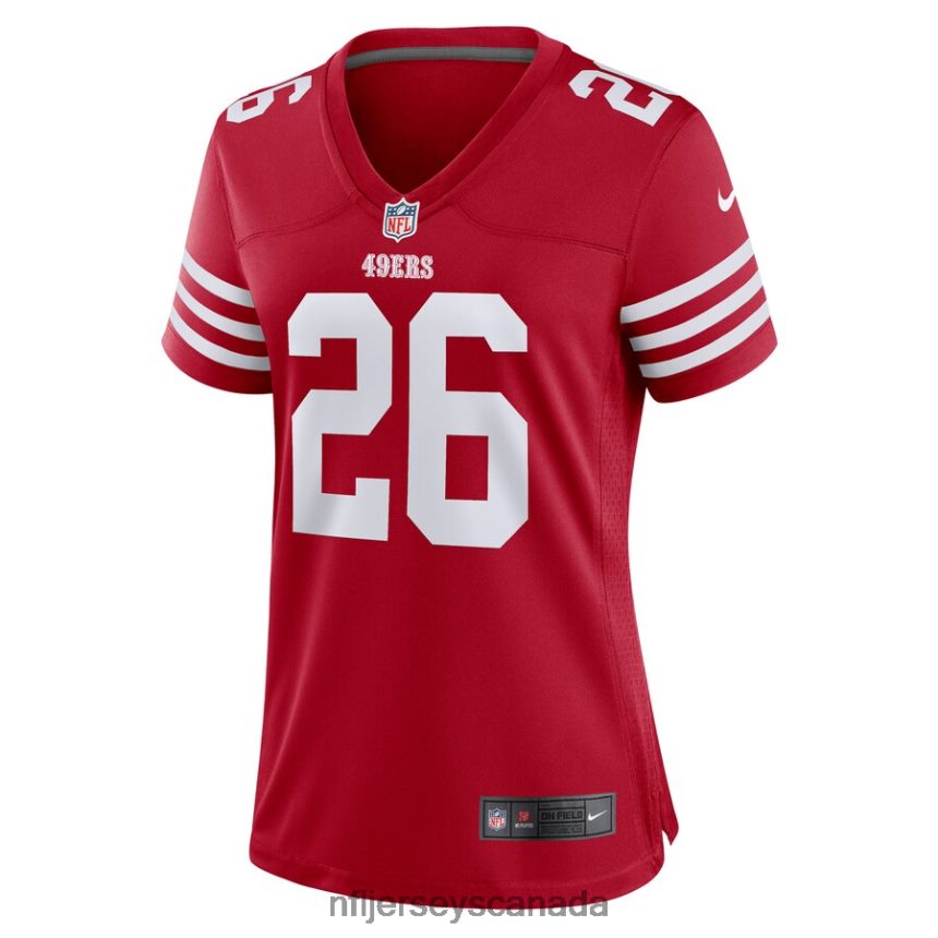 Women San Francisco 49ers Samuel Womack III Nike Scarlet Game Player Jersey Clothing NFL TBXFR65683