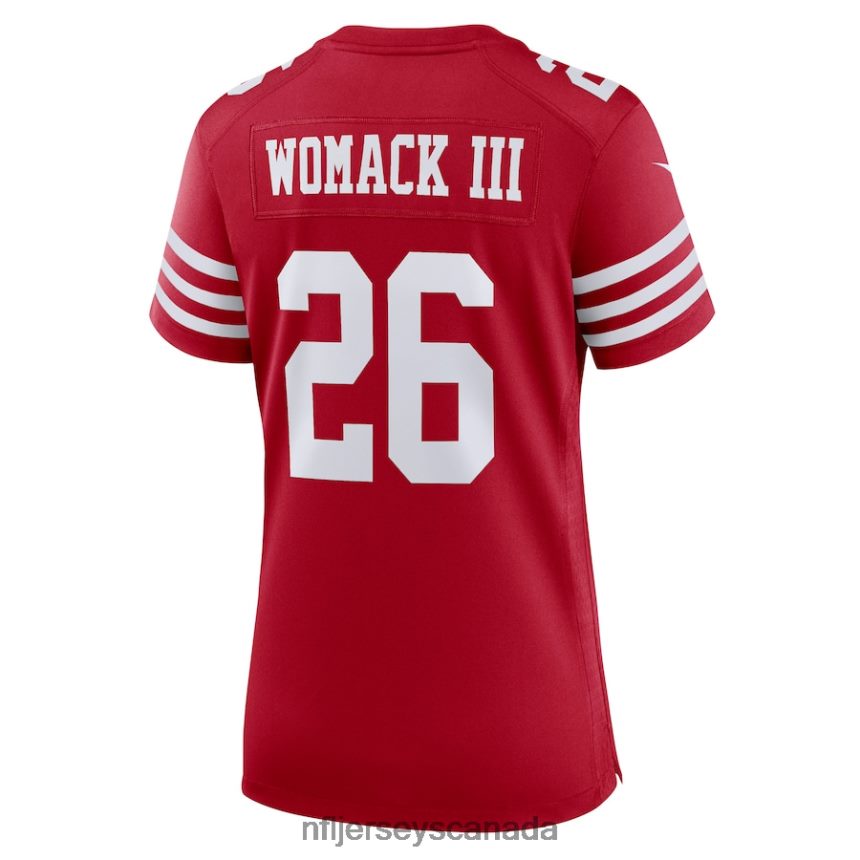 Women San Francisco 49ers Samuel Womack III Nike Scarlet Game Player Jersey Clothing NFL TBXFR65683