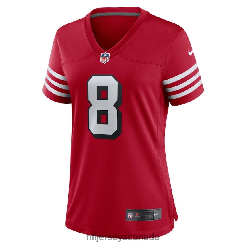 Women San Francisco 49ers Steve Young Nike Scarlet Alternate Game Jersey Clothing NFL TBXFR62666