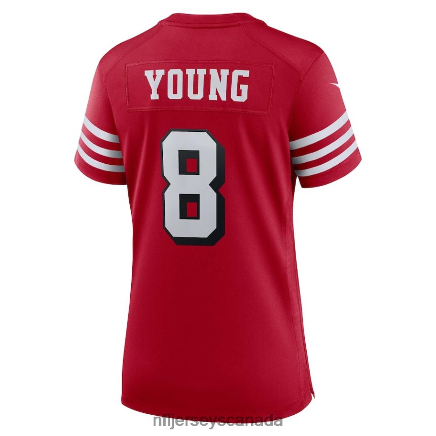 Women San Francisco 49ers Steve Young Nike Scarlet Alternate Game Jersey Clothing NFL TBXFR62666