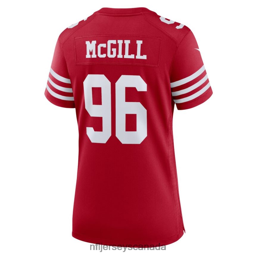 Women San Francisco 49ers TY McGill Nike Scarlet Home Game Player Jersey Clothing NFL TBXFR64576