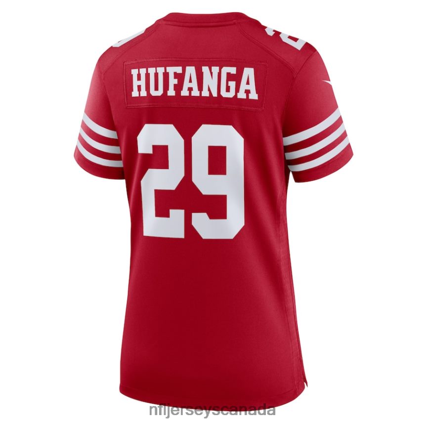Women San Francisco 49ers Talanoa Hufanga Nike Scarlet Game Player Jersey Clothing NFL TBXFR61136