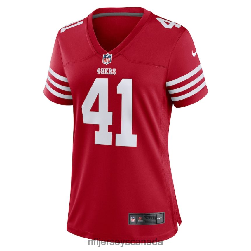 Women San Francisco 49ers Tayler Hawkins Nike Scarlet Game Player Jersey Clothing NFL TBXFR65999