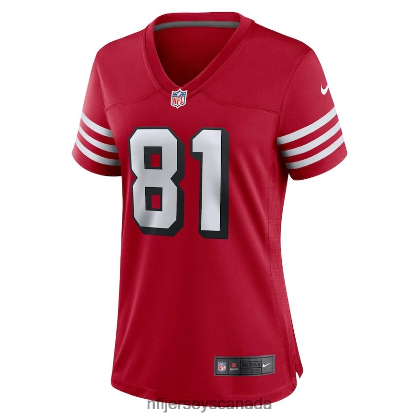 Women San Francisco 49ers Terrell Owens Nike Scarlet Alternate Game Jersey Clothing NFL TBXFR63927