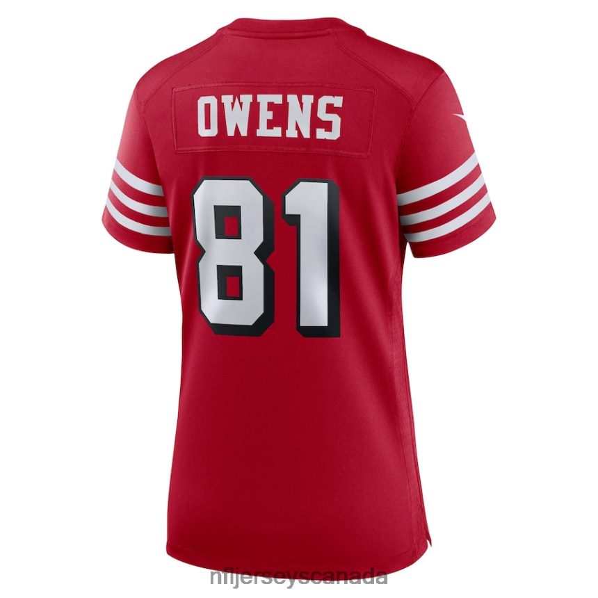 Women San Francisco 49ers Terrell Owens Nike Scarlet Alternate Game Jersey Clothing NFL TBXFR63927
