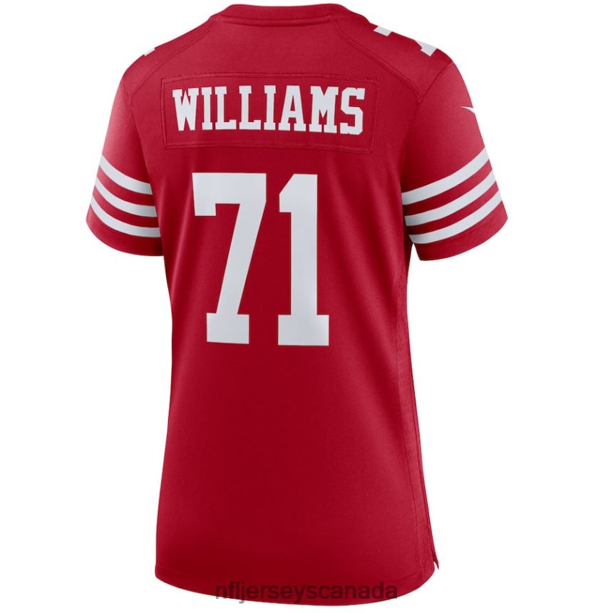 Women San Francisco 49ers Trent Williams Nike Scarlet Team Player Game Jersey Clothing NFL TBXFR63281