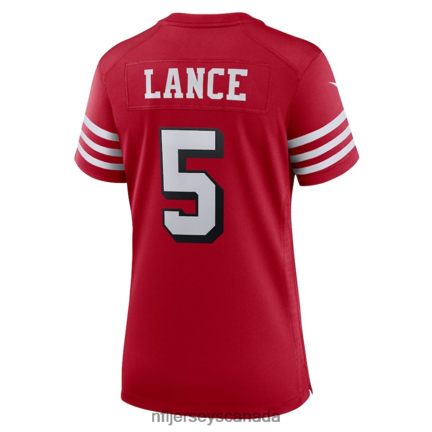 Women San Francisco 49ers Trey Lance Nike Scarlet Alternate Game Jersey Clothing NFL TBXFR64180