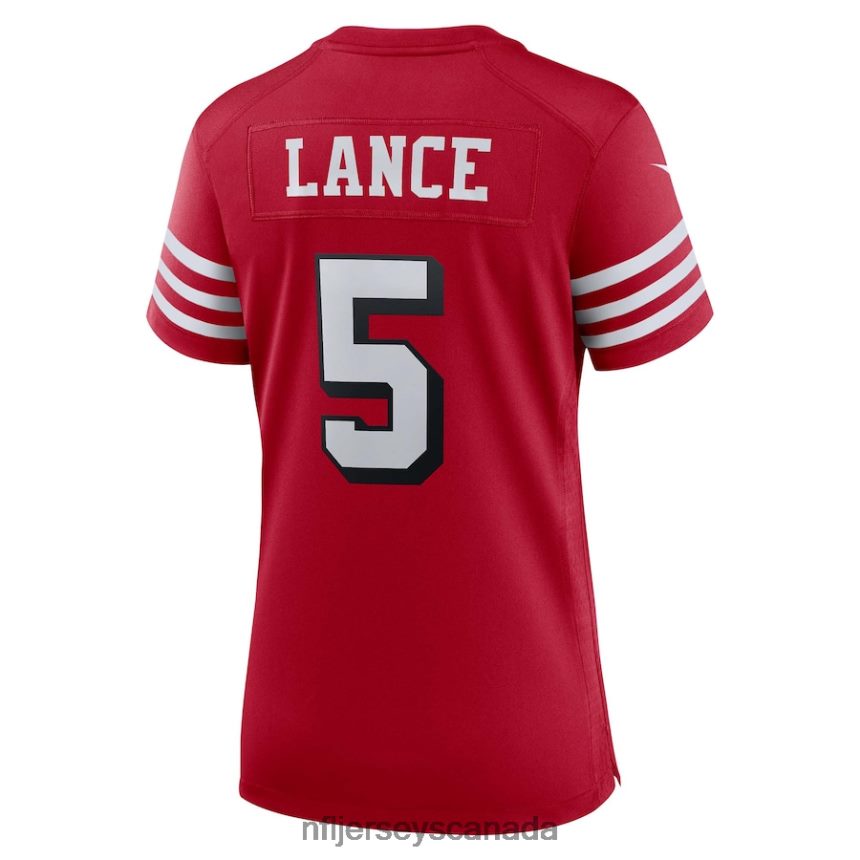 Women San Francisco 49ers Trey Lance Nike Scarlet Alternate Game Player Jersey Clothing NFL TBXFR65004