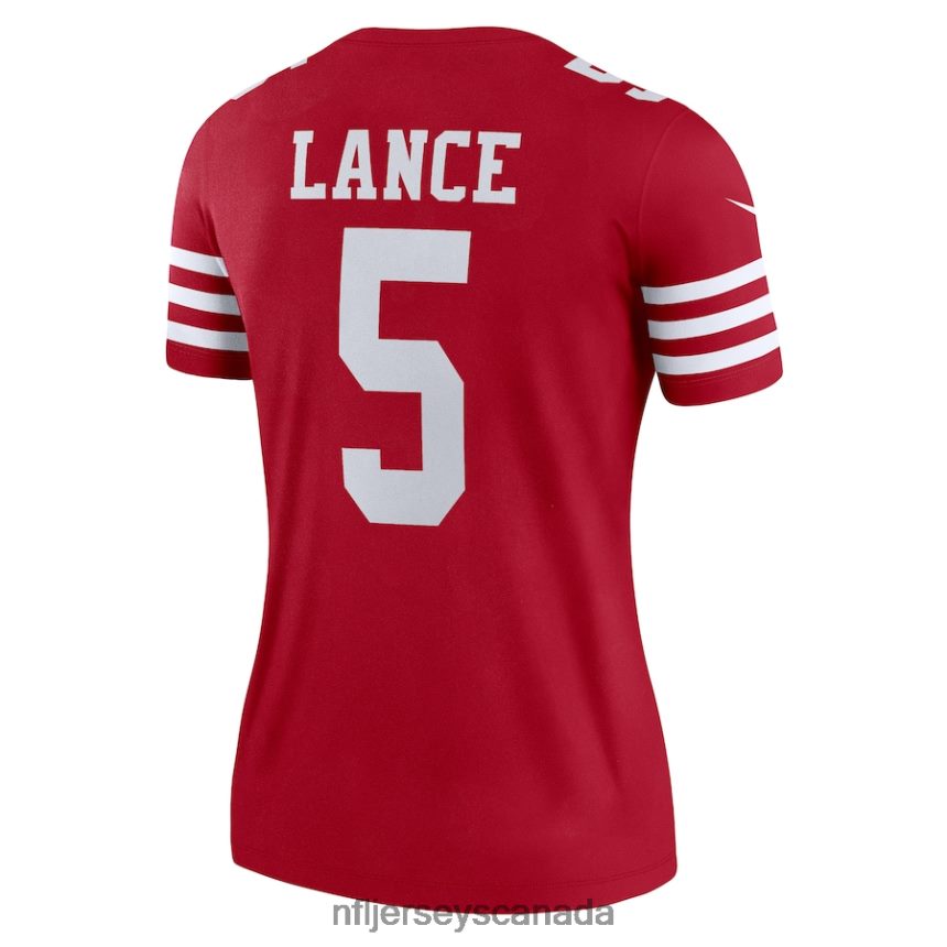 Women San Francisco 49ers Trey Lance Nike Scarlet Legend Jersey Clothing NFL TBXFR62337