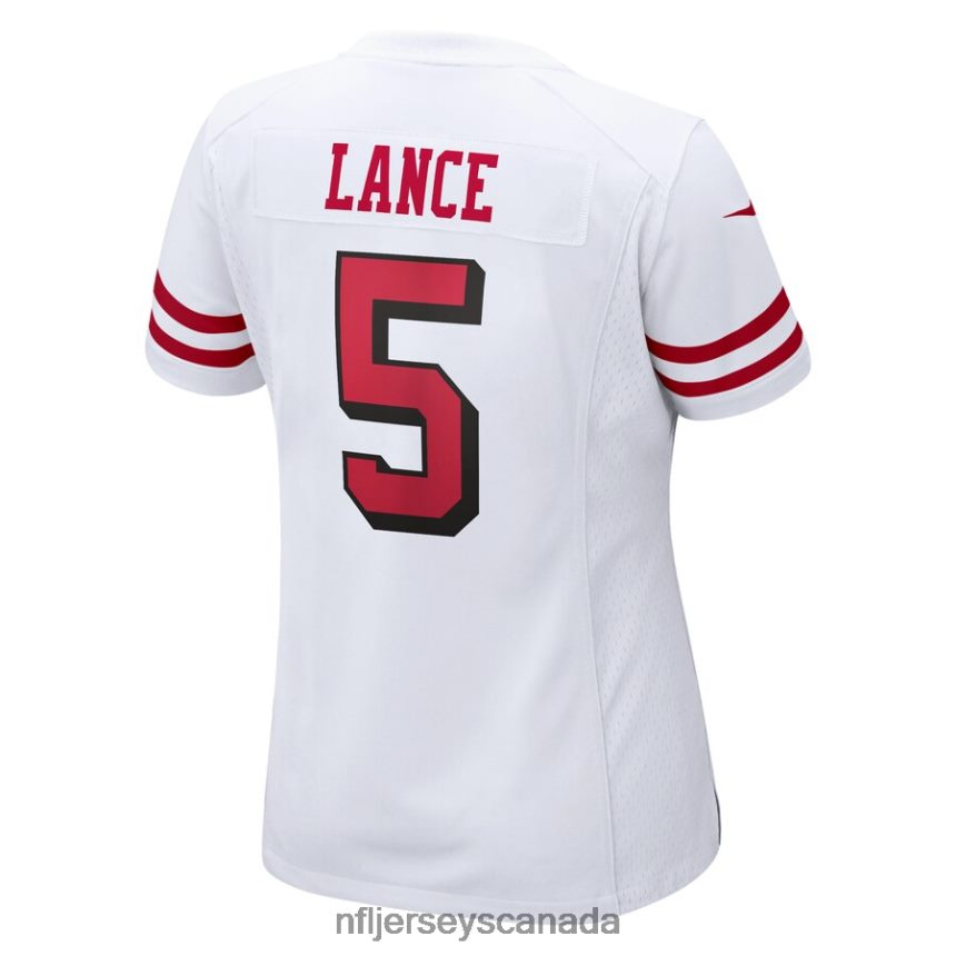 Women San Francisco 49ers Trey Lance Nike White Alternate Game Jersey Clothing NFL TBXFR63466
