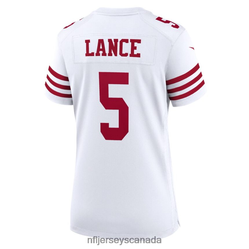 Women San Francisco 49ers Trey Lance Nike White Player Game Jersey Clothing NFL TBXFR64242