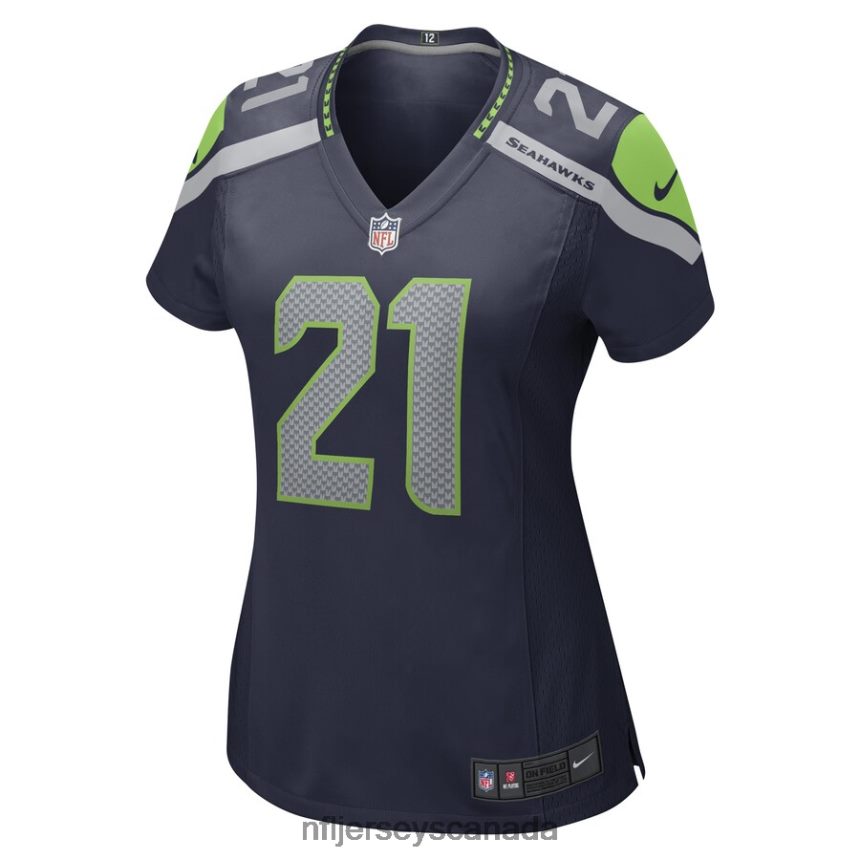 Women Seattle Seahawks Artie Burns Nike College Navy Game Player Jersey Clothing NFL TBXFR65640