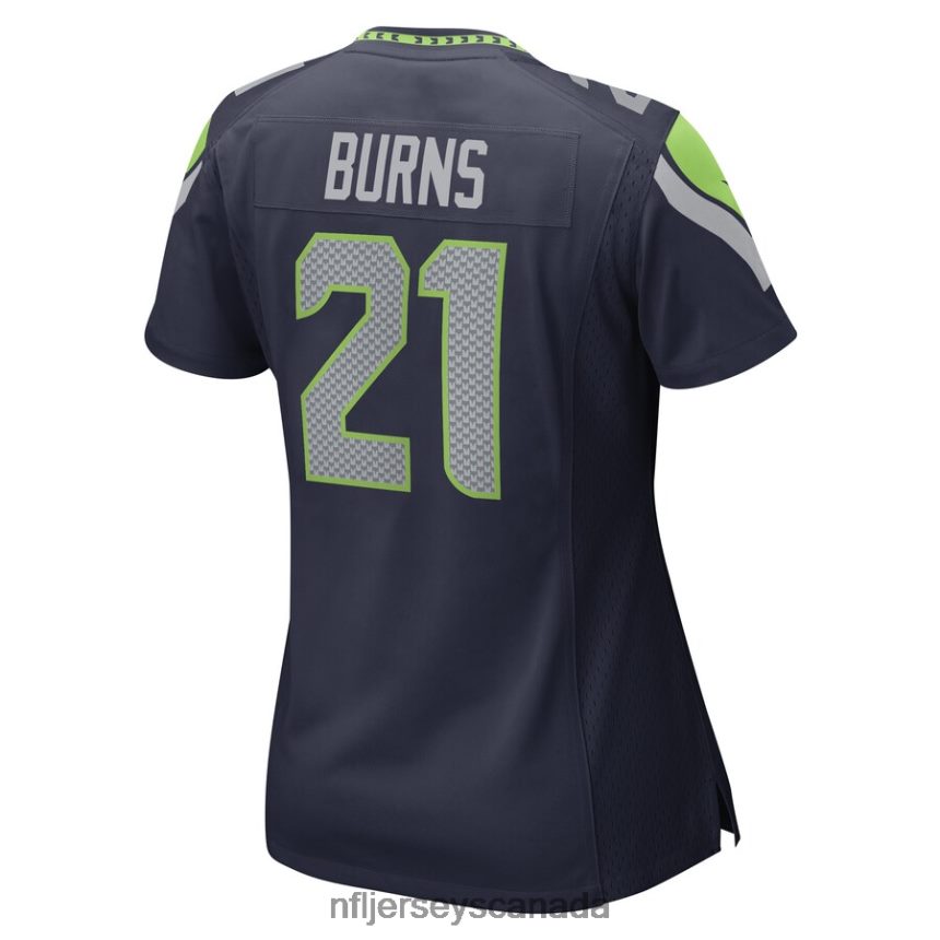 Women Seattle Seahawks Artie Burns Nike College Navy Game Player Jersey Clothing NFL TBXFR65640