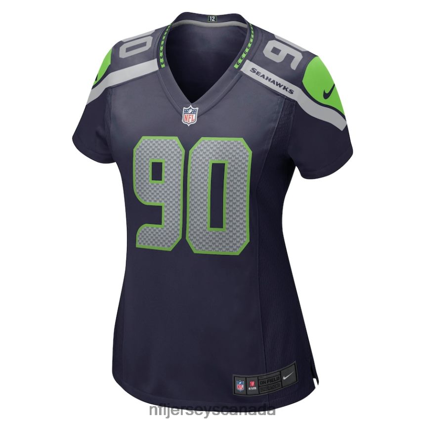 Women Seattle Seahawks Bryan Mone Nike College Navy Game Jersey Clothing NFL TBXFR66535