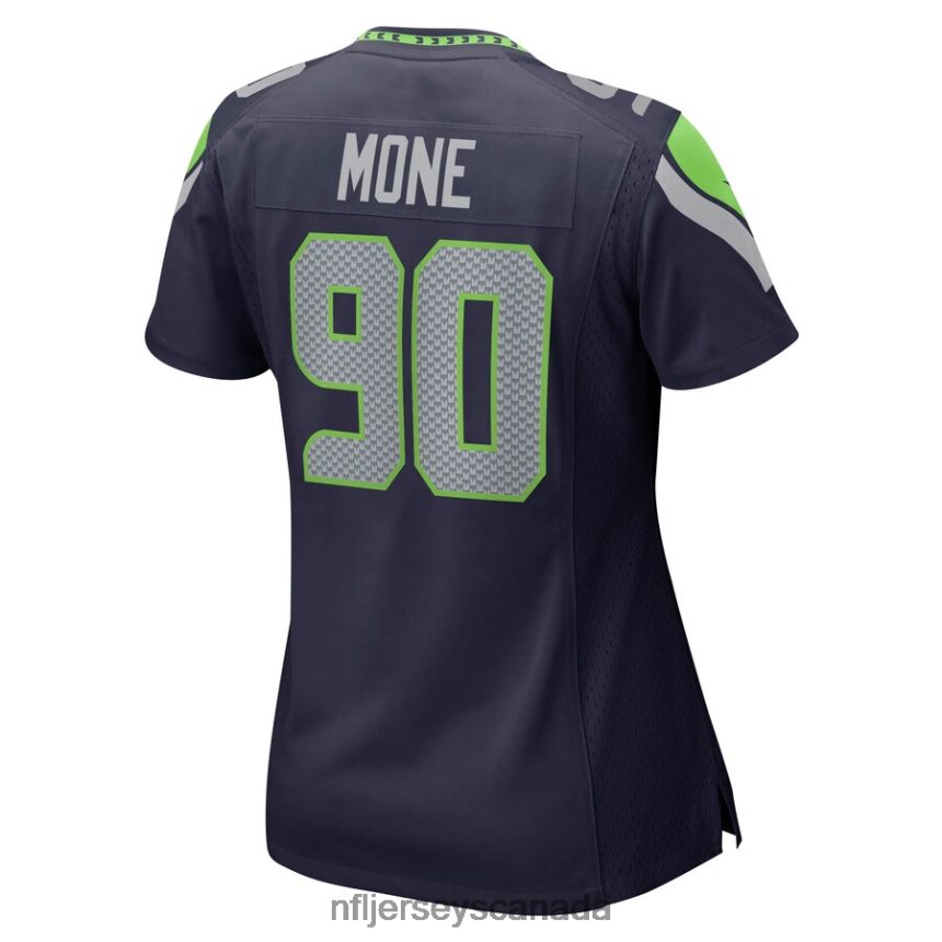 Women Seattle Seahawks Bryan Mone Nike College Navy Game Jersey Clothing NFL TBXFR66535
