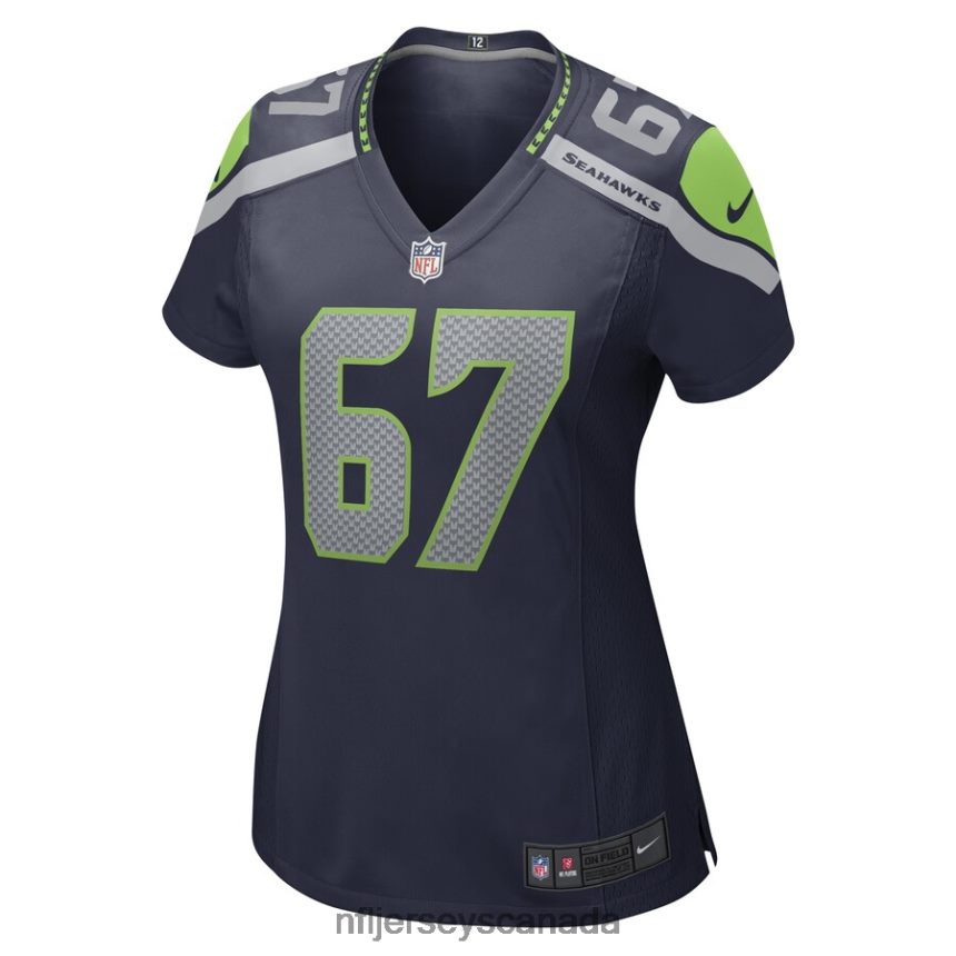 Women Seattle Seahawks Charles Cross Nike College Navy Game Player Jersey Clothing NFL TBXFR66325