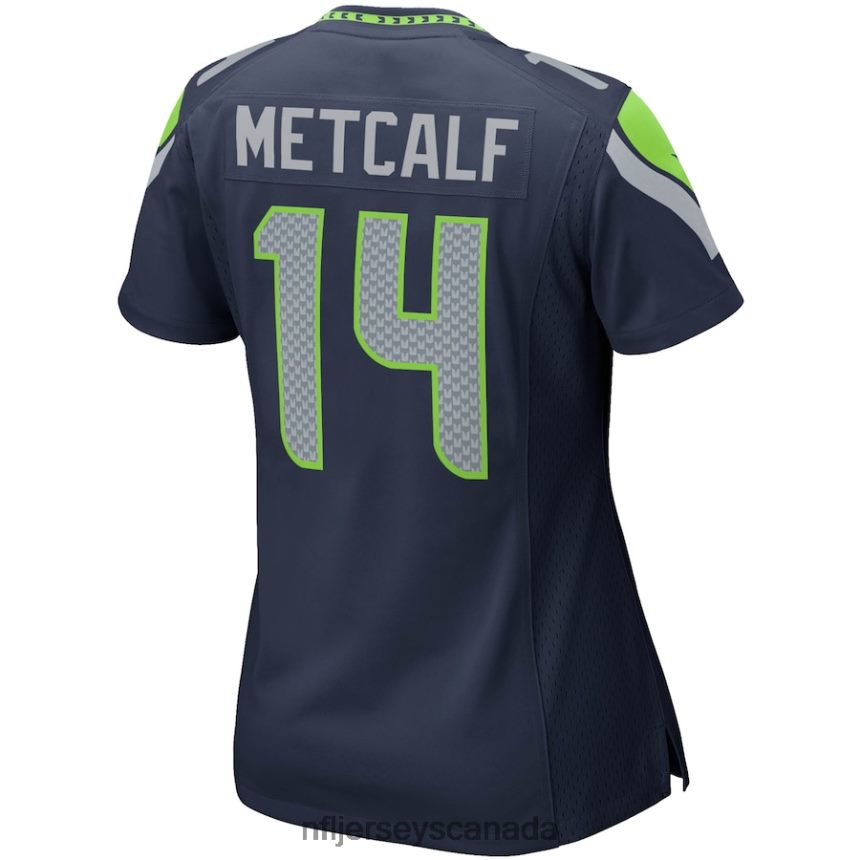Women Seattle Seahawks DK Metcalf Nike College Navy Game Player Jersey Clothing NFL TBXFR6597