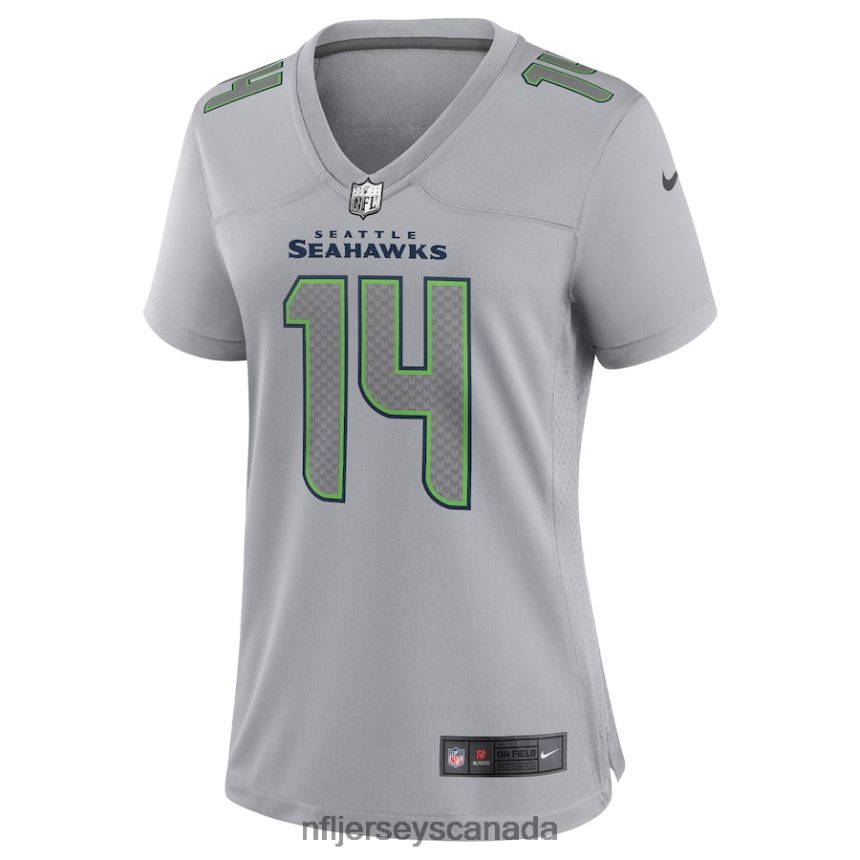 Women Seattle Seahawks DK Metcalf Nike Gray Atmosphere Fashion Game Jersey Clothing NFL TBXFR62772