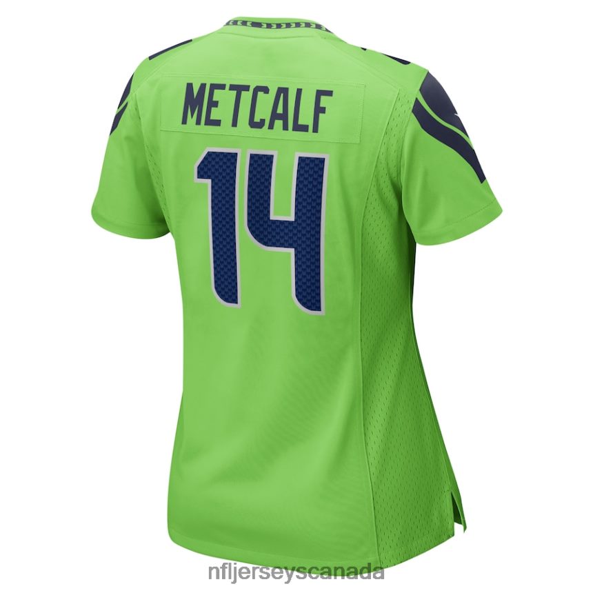 Women Seattle Seahawks DK Metcalf Nike Neon Green Game Jersey Clothing NFL TBXFR61176