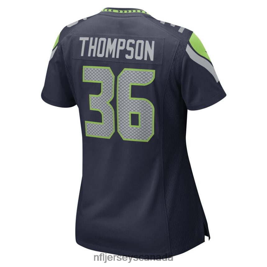 Women Seattle Seahawks Darwin Thompson Nike College Navy Game Player Jersey Clothing NFL TBXFR66593