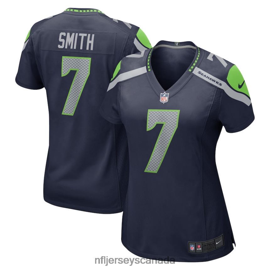 Women Seattle Seahawks Geno Smith Nike College Navy Game Jersey Clothing NFL TBXFR6687
