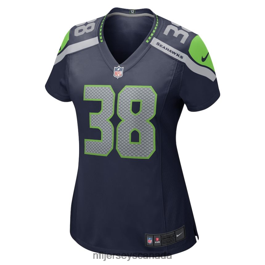 Women Seattle Seahawks Godwin Igwebuike Nike College Navy Home Game Player Jersey Clothing NFL TBXFR66955