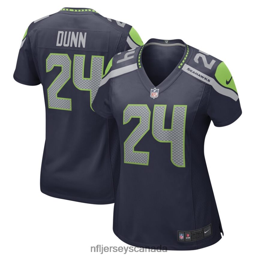 Women Seattle Seahawks Isaiah Dunn Nike College Navy Game Player Jersey Clothing NFL TBXFR66480