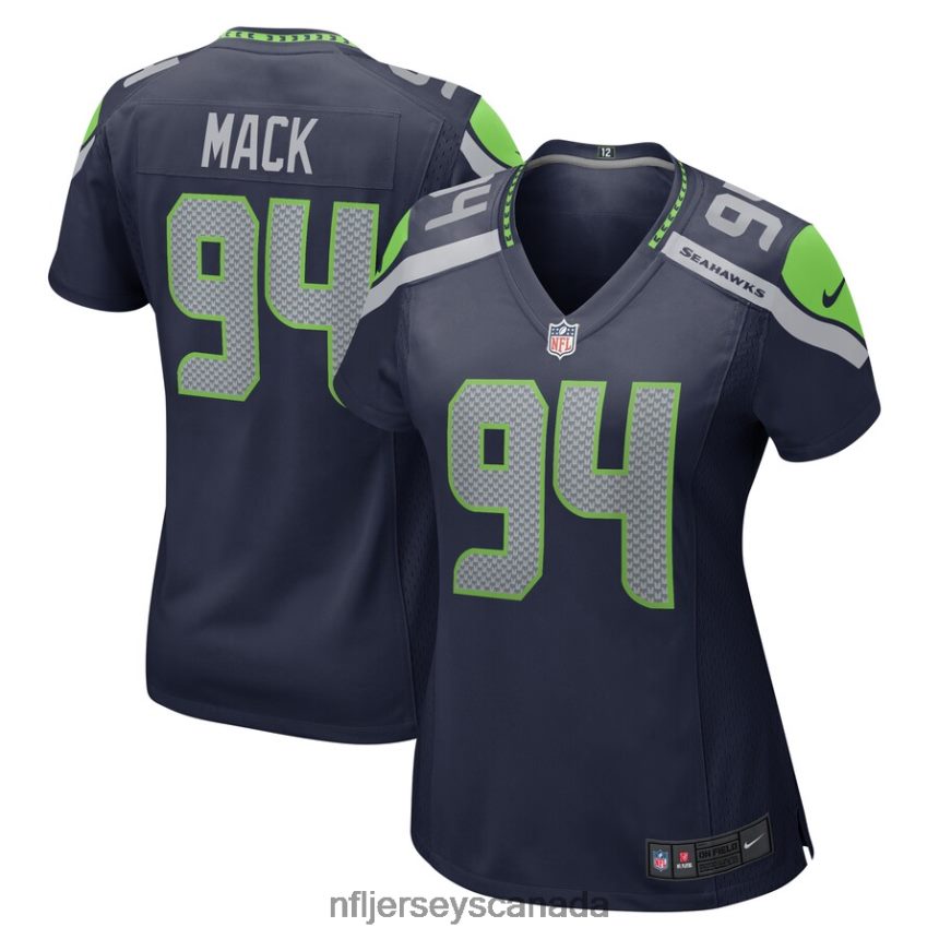 Women Seattle Seahawks Isaiah Mack Nike College Navy Home Game Player Jersey Clothing NFL TBXFR66910