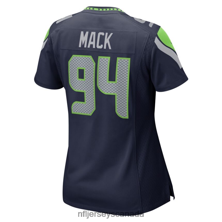 Women Seattle Seahawks Isaiah Mack Nike College Navy Home Game Player Jersey Clothing NFL TBXFR66910