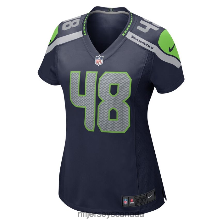 Women Seattle Seahawks Jacob Hollister Nike College Navy Home Game Player Jersey Clothing NFL TBXFR66979