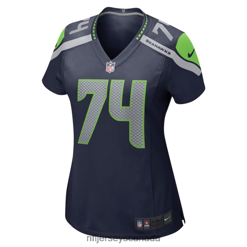 Women Seattle Seahawks Jake Curhan Nike College Navy Game Jersey Clothing NFL TBXFR65940