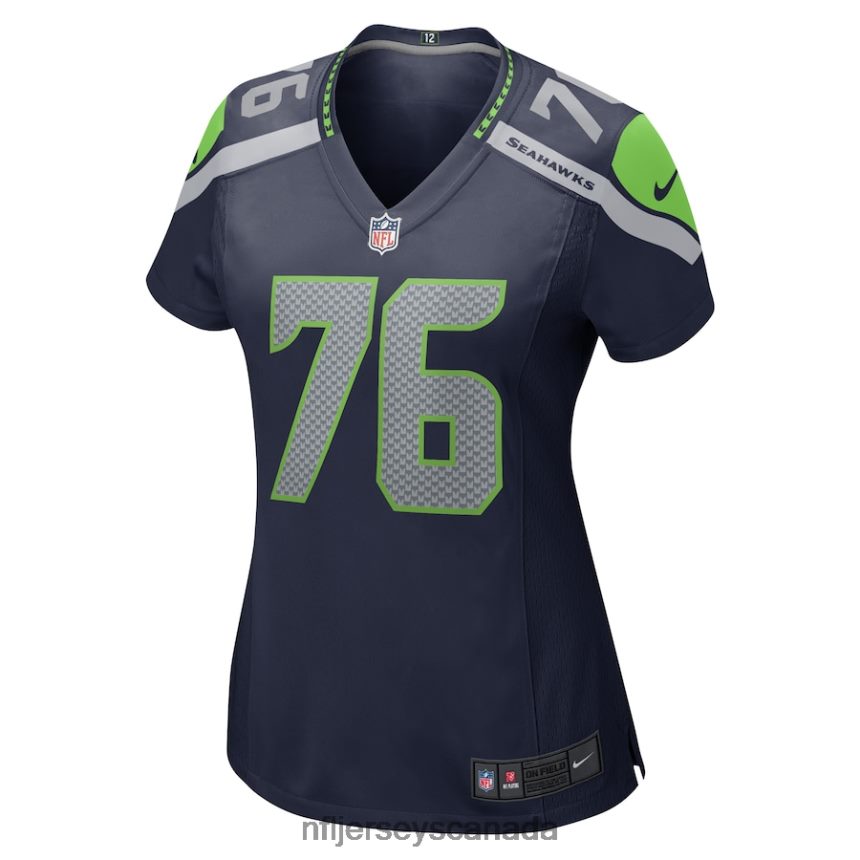 Women Seattle Seahawks Jalen McKenzie Nike College Navy Home Game Player Jersey Clothing NFL TBXFR66512
