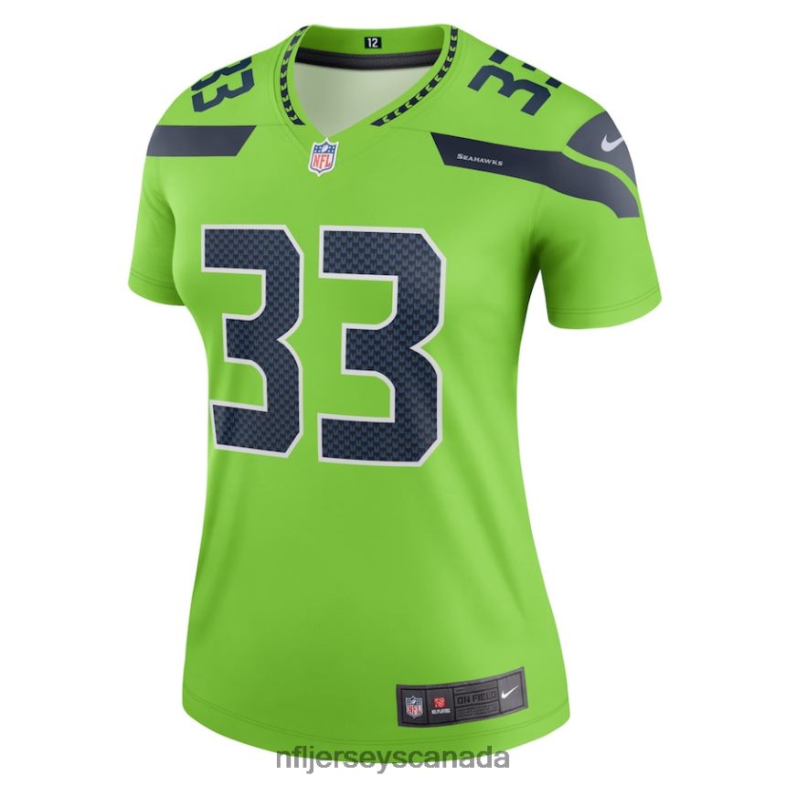 Women Seattle Seahawks Jamal Adams Nike Neon Green Legend Jersey Clothing NFL TBXFR62628