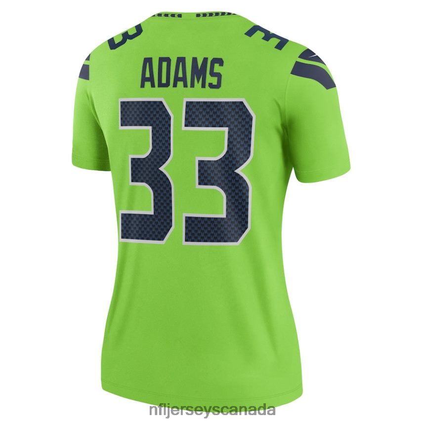 Women Seattle Seahawks Jamal Adams Nike Neon Green Legend Jersey Clothing NFL TBXFR62628