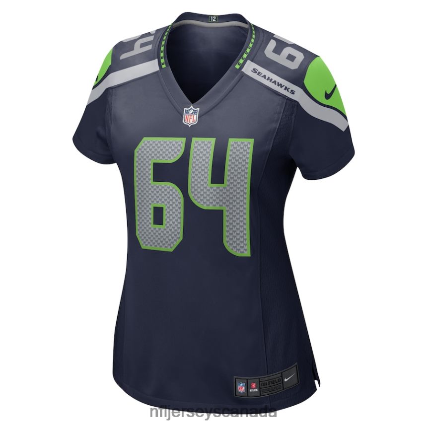 Women Seattle Seahawks Jarrod Hewitt Nike College Navy Home Game Player Jersey Clothing NFL TBXFR66338