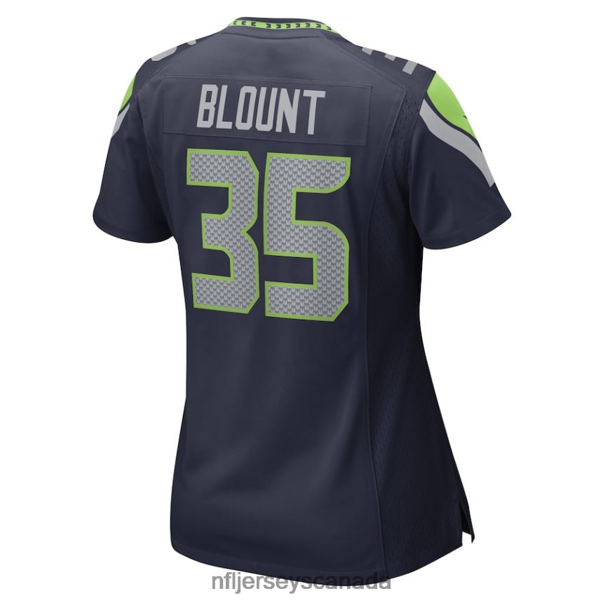 Women Seattle Seahawks Joey Blount Nike College Navy Game Player Jersey Clothing NFL TBXFR66142
