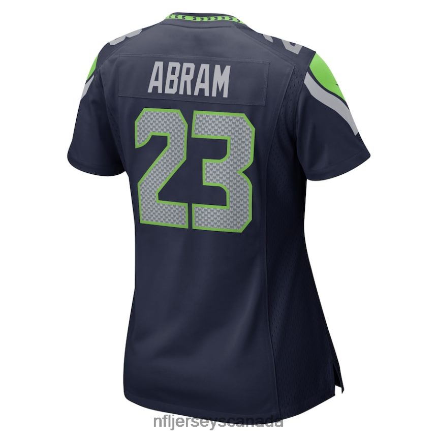 Women Seattle Seahawks Johnathan Abram Nike College Navy Home Game Player Jersey Clothing NFL TBXFR64632