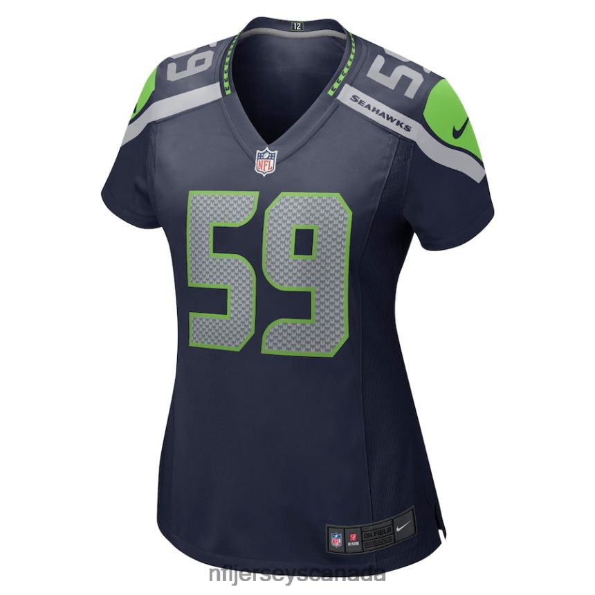 Women Seattle Seahawks Jon Rhattigan Nike College Navy Game Jersey Clothing NFL TBXFR64722