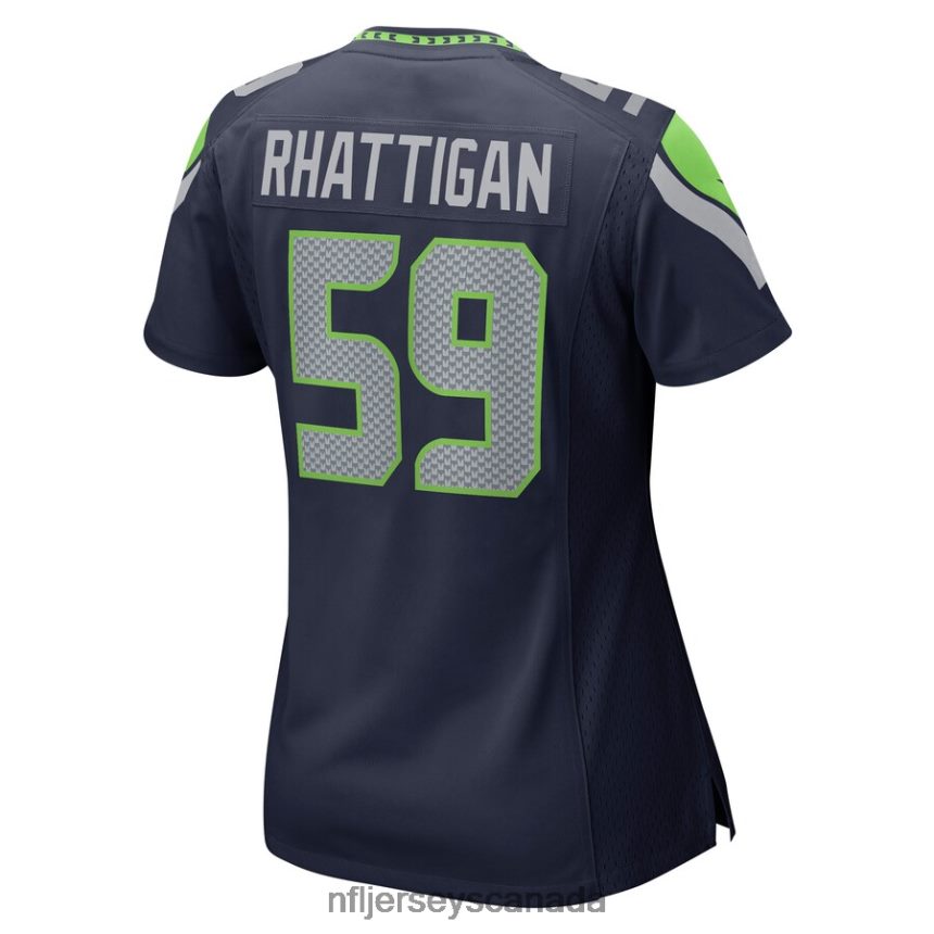 Women Seattle Seahawks Jon Rhattigan Nike College Navy Game Jersey Clothing NFL TBXFR64722