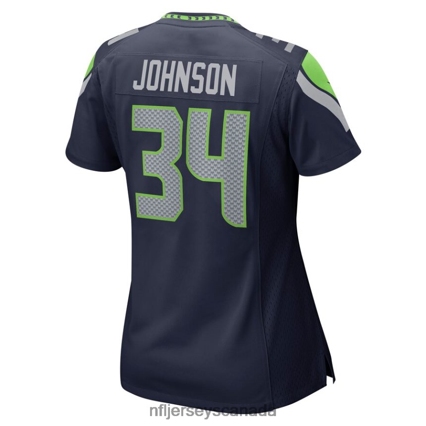 Women Seattle Seahawks Josh Johnson Nike College Navy Game Jersey Clothing NFL TBXFR66972