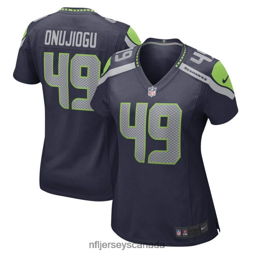 Women Seattle Seahawks Joshua Onujiogu Nike College Navy Game Player Jersey Clothing NFL TBXFR66018