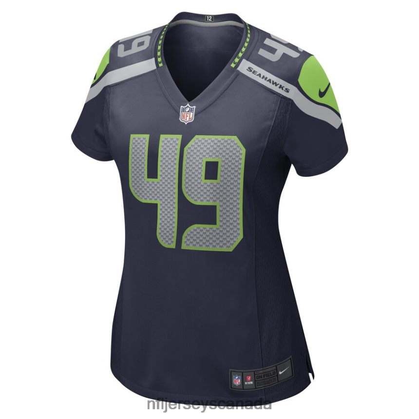 Women Seattle Seahawks Joshua Onujiogu Nike College Navy Game Player Jersey Clothing NFL TBXFR66018
