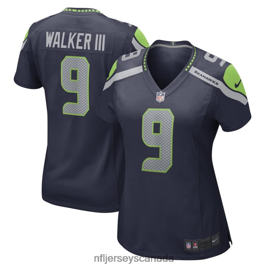 Women Seattle Seahawks Kenneth Walker III Nike College Navy Game Player Jersey Clothing NFL TBXFR62004
